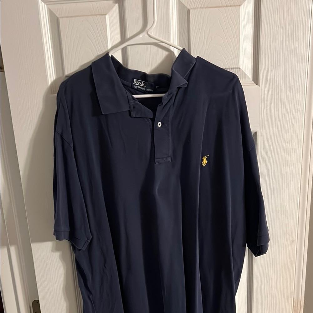 Polo by Ralph Lauren Navy Blue Embroidered Polo Shirt
